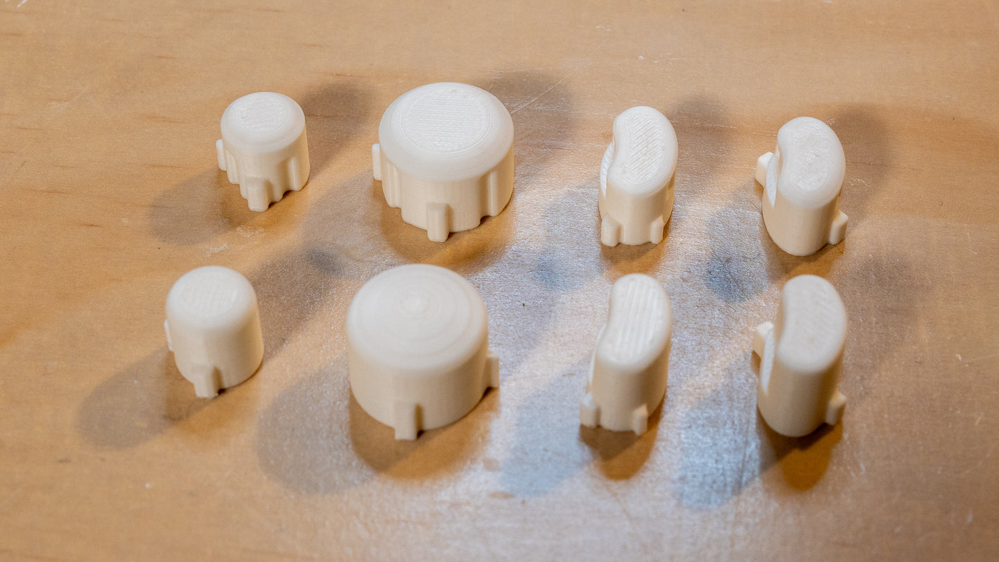 Bald buttons for GameCube Controller